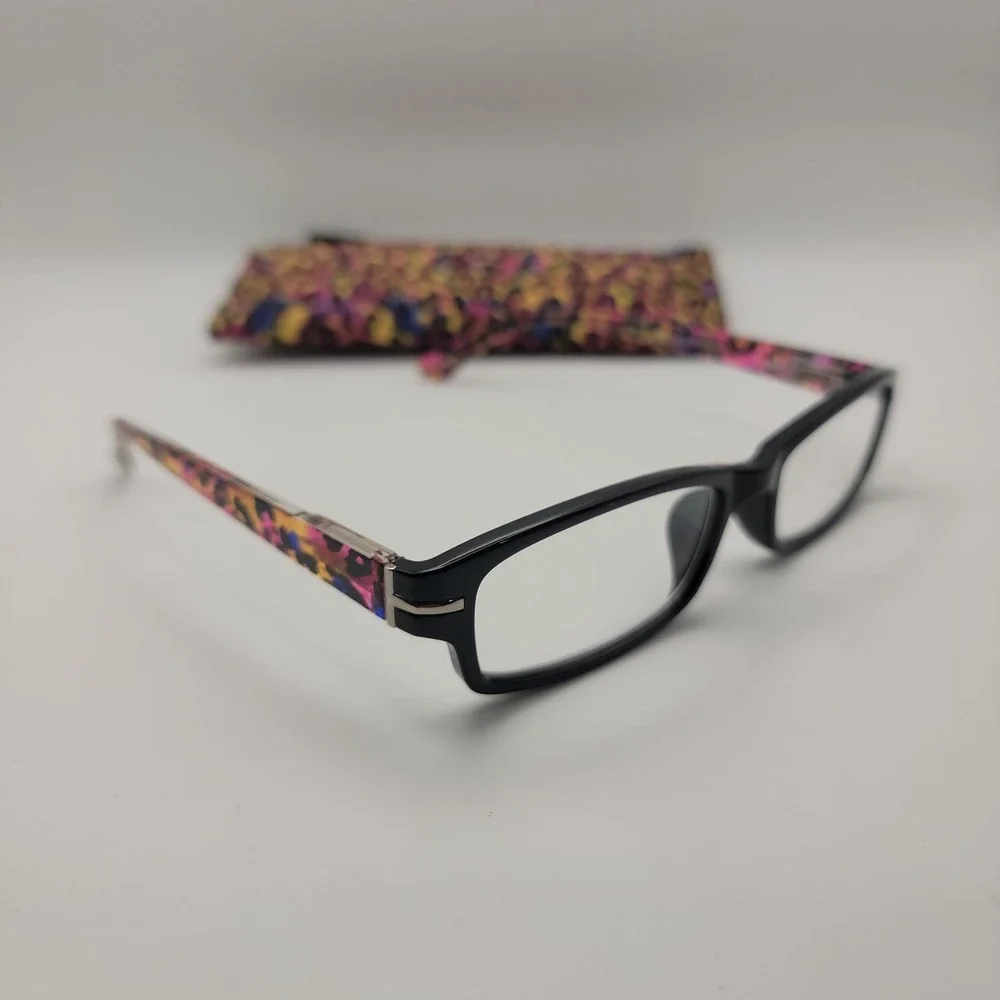 Sight‎ Station Alexa Reading Glasses +2.50 PLO715 Black Pink Leopard 58 PD